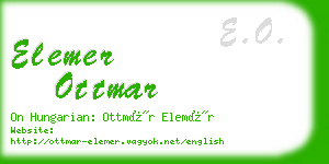 elemer ottmar business card